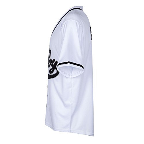 Bad Boy #10 Biggie Smalls Baseball Jersey White
