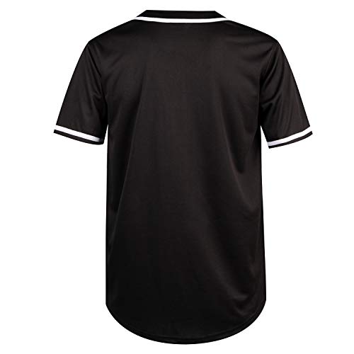 MOLPE X Mark Baseball Jersey S-XXXL Black, 90S Hip Hop Clothing for Party, Stitched Logo