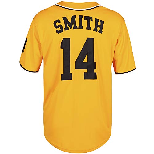Bel Air Acacdemy Will Smith 14 Baseball Jersey Yellow