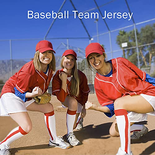 MOLPE Women Button Down Baseball Jersey, Hot Pink - 1
