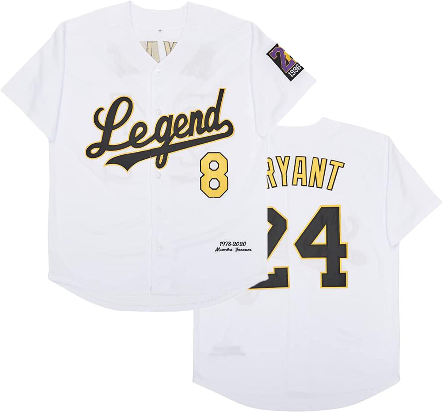 Kobe Bryant #8 Legend Baseball Jersey