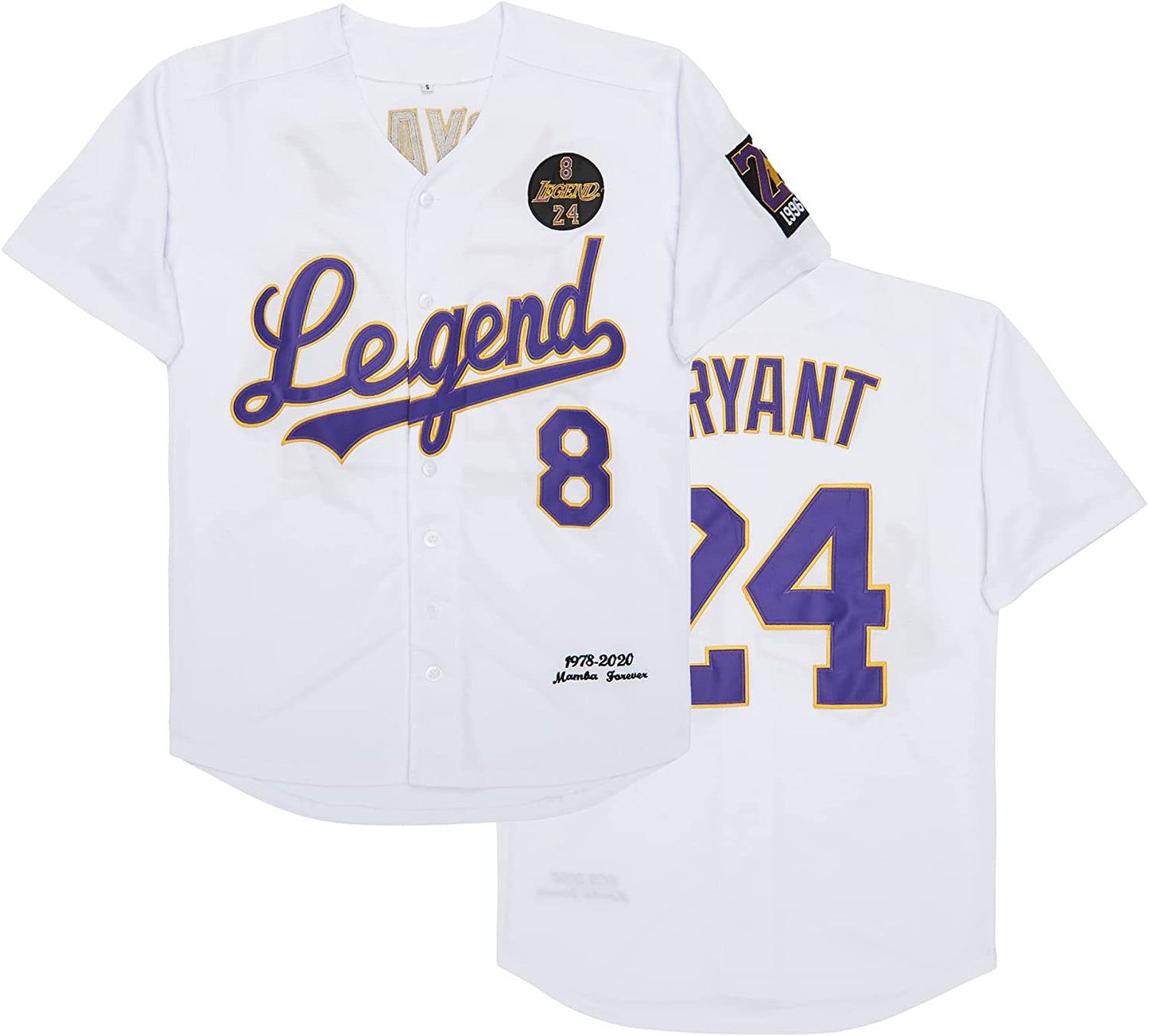 Kobe Bryant #8 Legend Baseball Jersey