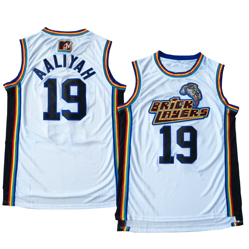 Wholesale Hot Selling Aaliyah #19 Bricklayers Basketball Jersey Retro  basketball uniform From m.