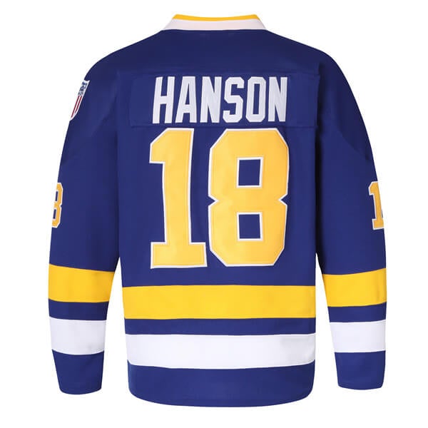 charlestown chiefs hanson brothers jersey
