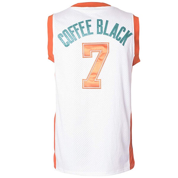 Flint Tropics Coffee Black #7 Semi Pro Basketball Jersey