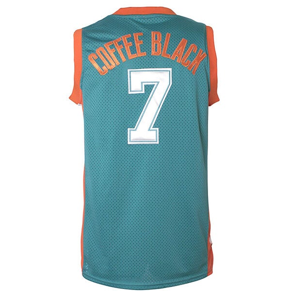 Flint Tropics Coffee Black #7 Semi Pro Basketball Jersey