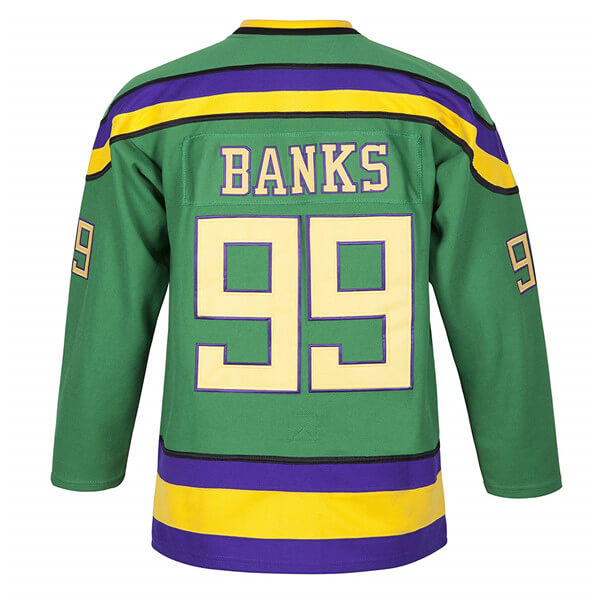 Adam Banks #99 Mighty Ducks Hockey Jersey