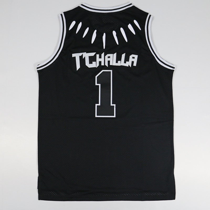 Black Panther #1 T'Challa Shirts #2 Killmonger Basketball Jersey freeshipping - Jersey One
