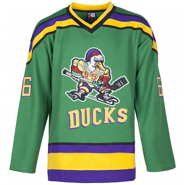 MyPartyShirt Gordon Bombay Mighty Ducks Movie Jersey Hoodie Coach Costume Hockey Sweatshirt