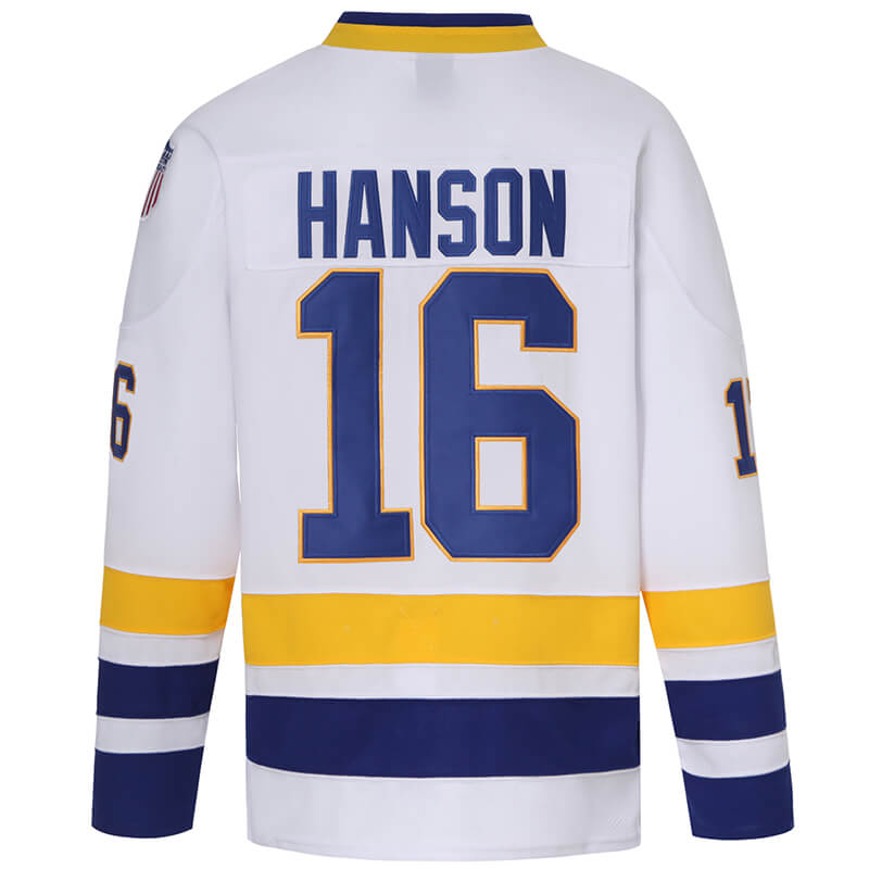 hanson brothers jersey white 16