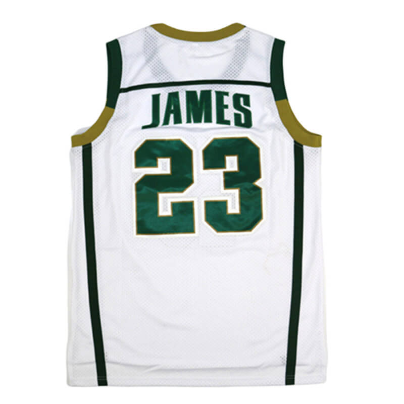 lebron james high school jersey white