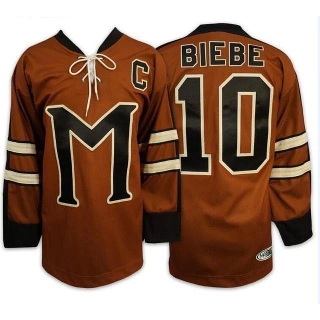 mystery alaska 10 biebe ice hockey jersey