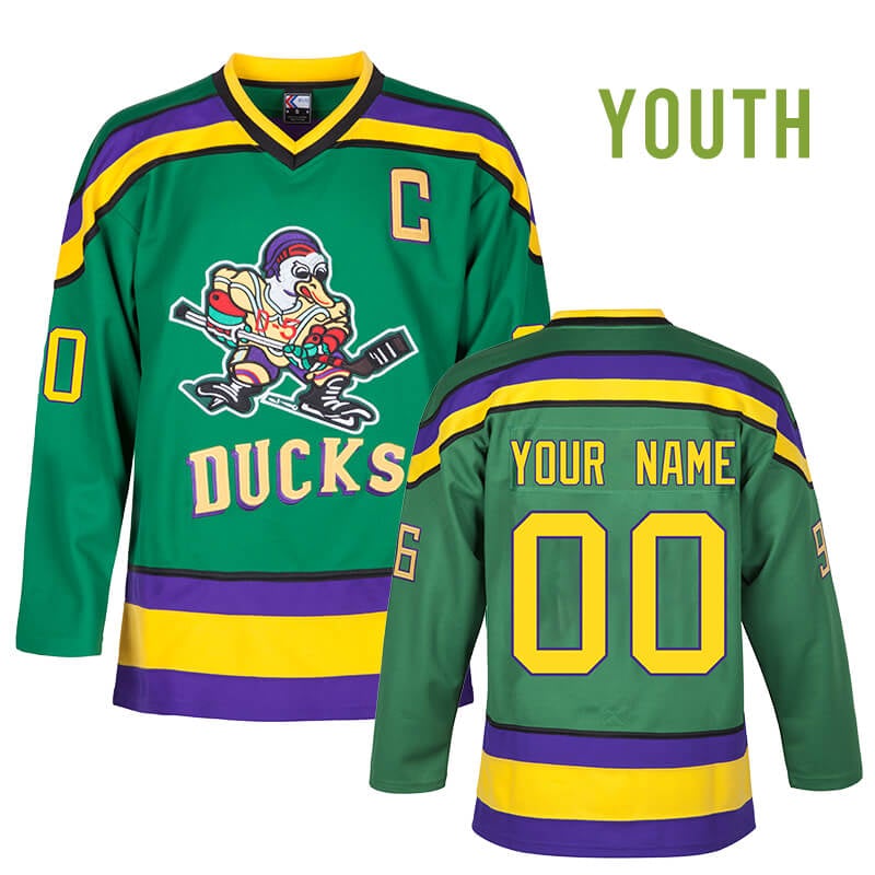 Youth Custom Mighty Ducks Ice Hockey Jersey White – MOLPE