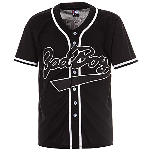 Bad Boy #10 Biggie Smalls Baseball Jersey Black