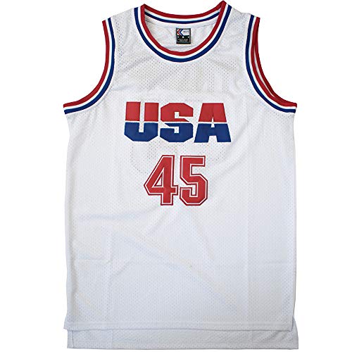 MOLPE Trump 45 USA Basketball Jersey S-XXXL White, Stitched Letters and Numbers