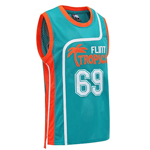 Flint Tropics Semi Pro Basketball Jersey White Green – Jersey Junkiez