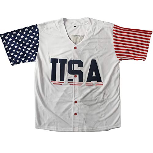 MOLPE USA 45 Trump Baseball Jersey S-3XL White