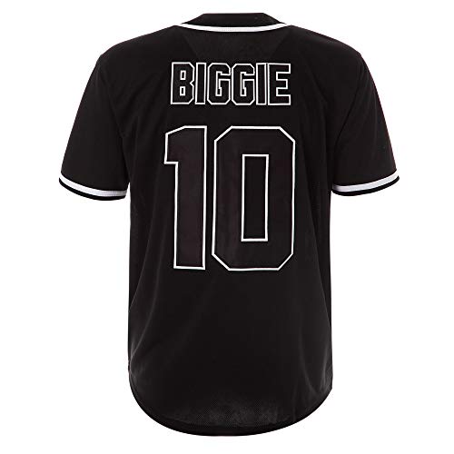 Bad Boy #10 Biggie Smalls Baseball Jersey Black