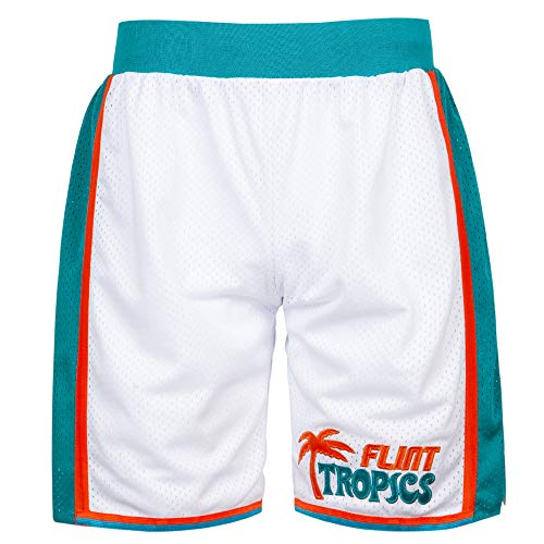 Flint Tropics Semi Pro Basketball Shorts White