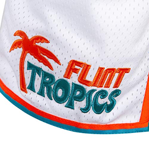 Flint Tropics Semi Pro Basketball Shorts White
