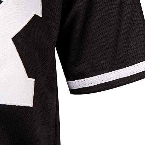  CGUBJI Men's Hammer of Judge 99 Stripes Retro Baseball Jersey  Stitched 90s Clothing Shirt for Party Black Size XXXL : Sports & Outdoors