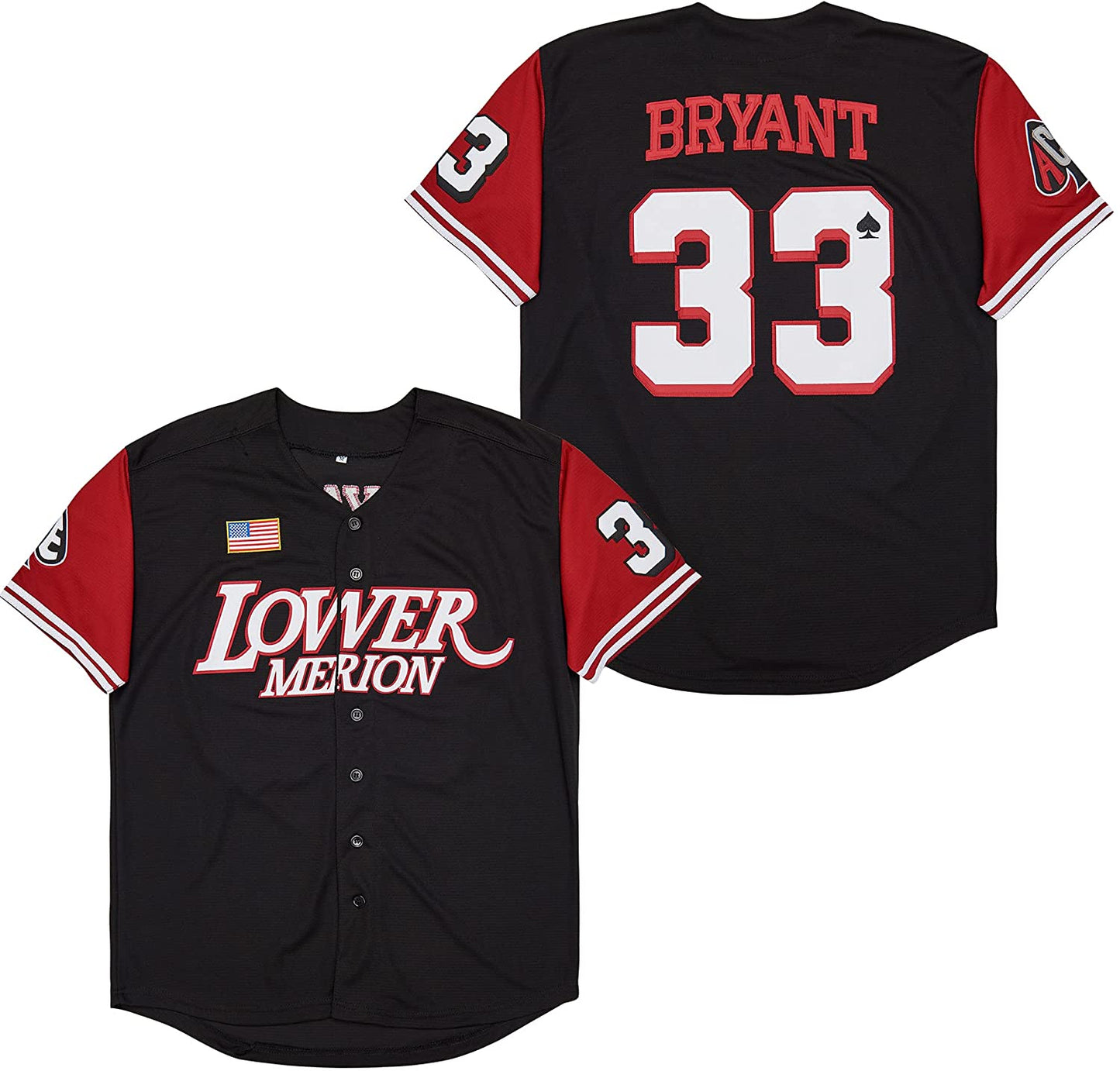 Kobe Bryant #33 Lower Merion Baseball Jersey