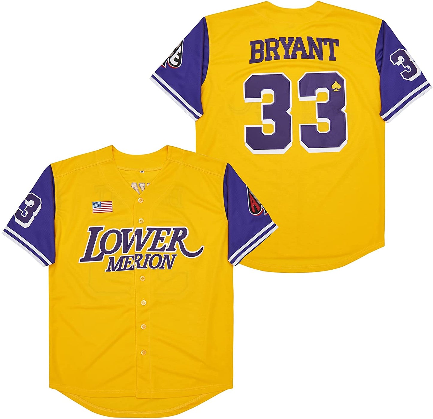 Kobe Bryant #33 Lower Merion Baseball Jersey