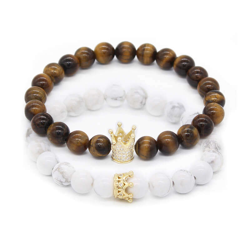 King & Queen Bracelet - Gift for Valentine's Day freeshipping - Jersey One