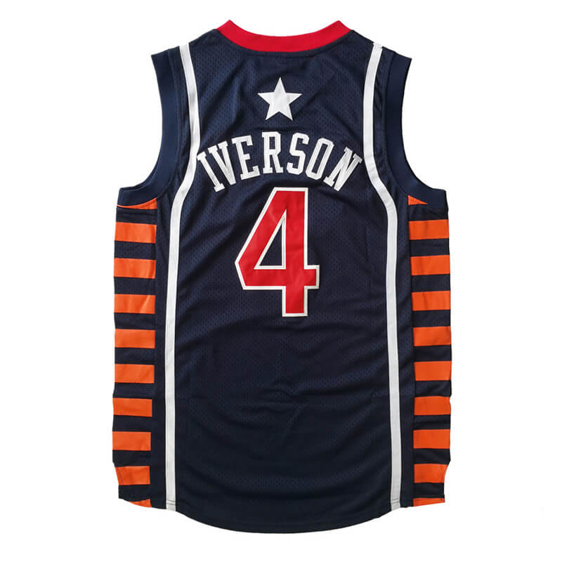 Allen Iverson #4 Team USA Olympics Game Basketball Jersey – MOLPE