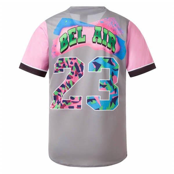 90s Bel Air 23 Printed Baseball Jersey freeshipping - Jersey One