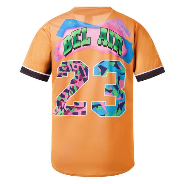 90s Bel Air 23 Printed Baseball Jersey freeshipping - Jersey One