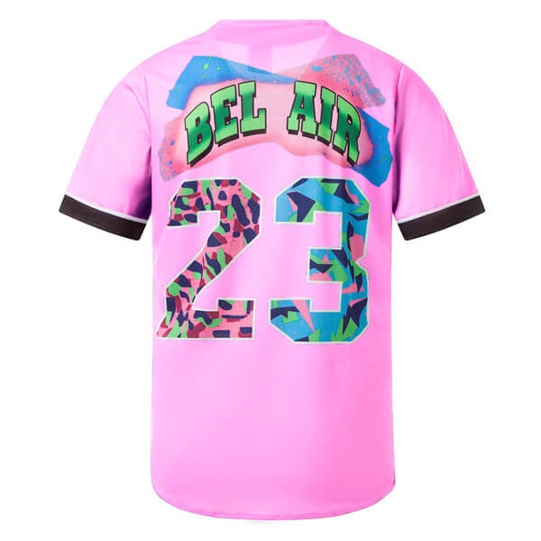 90s Bel Air 23 Printed Baseball Jersey freeshipping - Jersey One