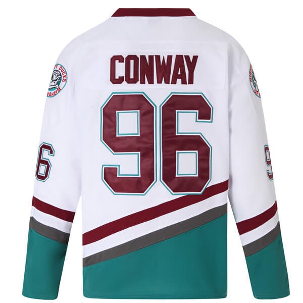 charlie conway mighty ducks jersey white