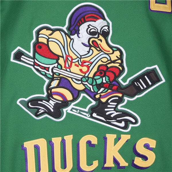MESOSPERO Youth Mighty Ducks Hockey Jerseys 96 Charlie Conway Tribute Embroidery Kids Ice Hockey Jersey
