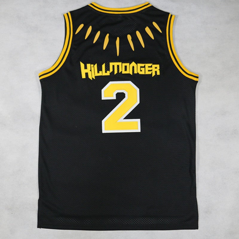 Black Panther #1 T'Challa Shirts #2 Killmonger Basketball Jersey freeshipping - Jersey One