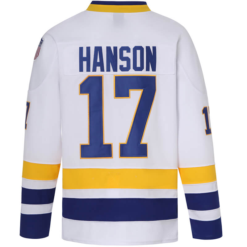 hanson brothers jersey white 17