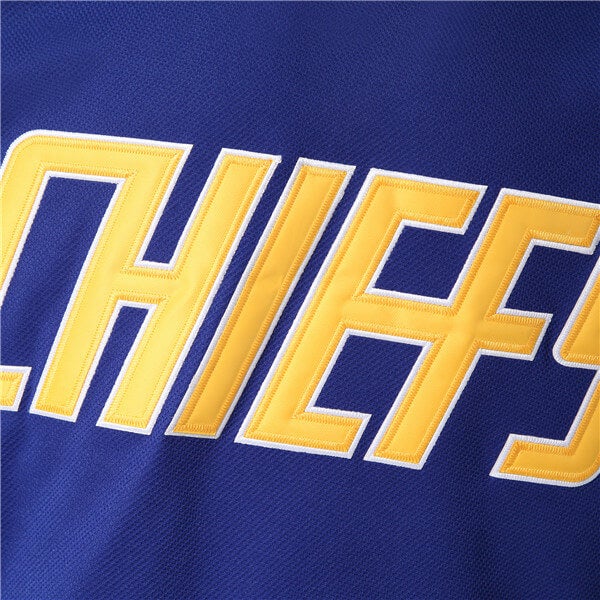  Youth Hanson Brothers #18 Jeff Charlestown Chiefs Slap Shot  Blue Moive Hockey Jersey Stitched Letters and Numbers S-L : Clothing, Shoes  & Jewelry