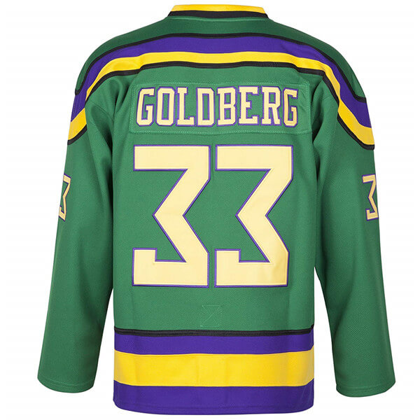 Greg Goldberg #33 Mighty Ducks Movie Jersey