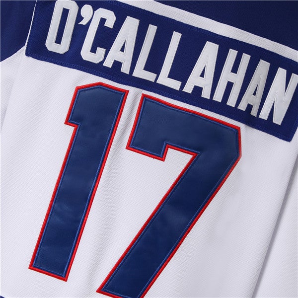 Jack O'Callahan #17 Team USA White Hockey Jersey Miracle On Ice