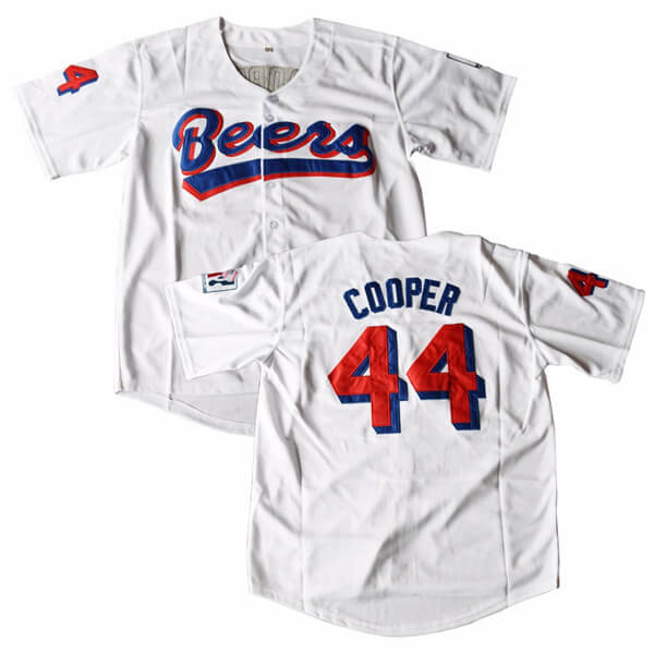 Joe Cooper #44 Milwaukee Beers Baseball Jersey freeshipping - Jersey One