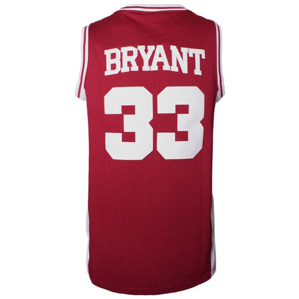 Kobe Bryant Lower Merion High School Sewn Red Basketball Jersey Size XL