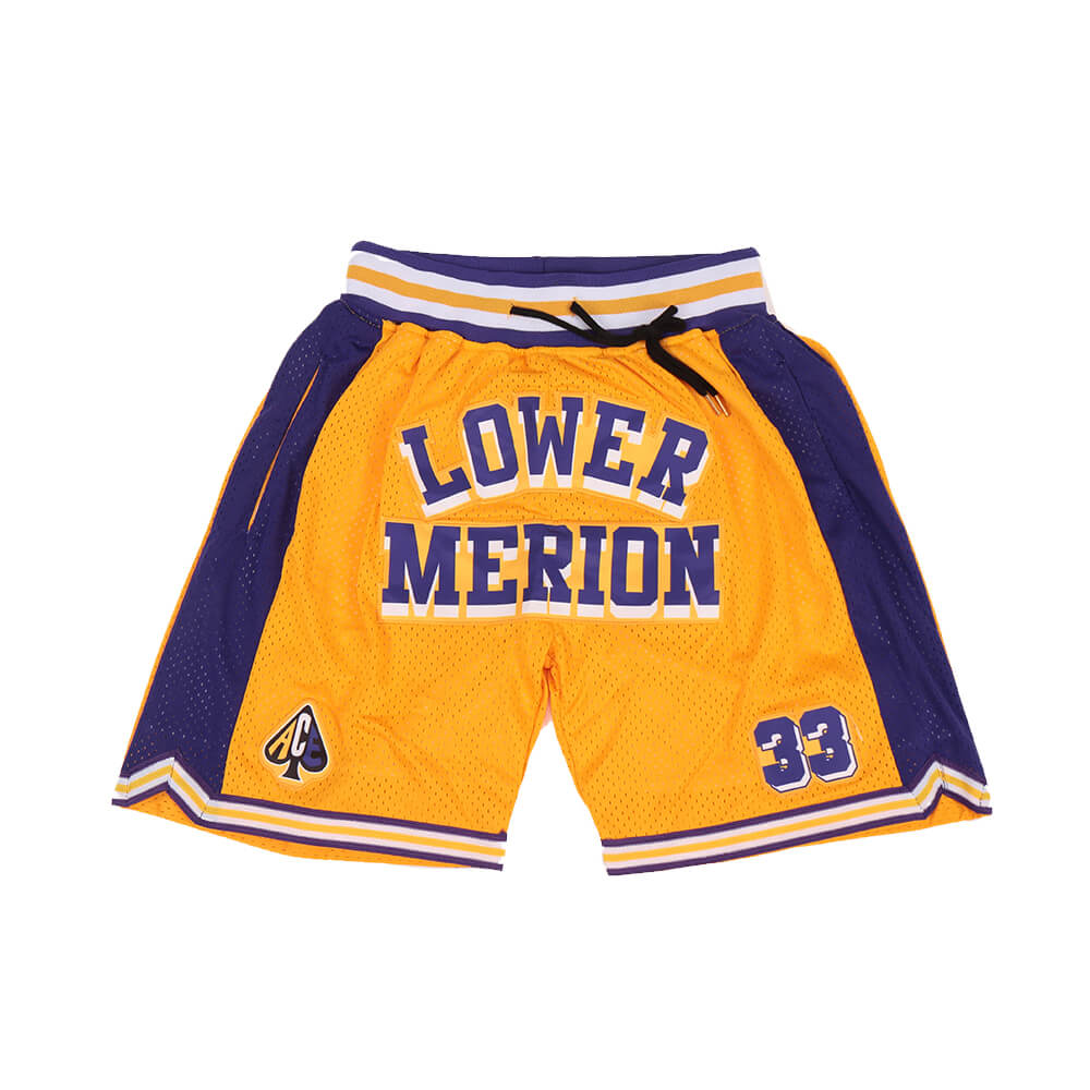 kobe bryant lower merion high school shorts
