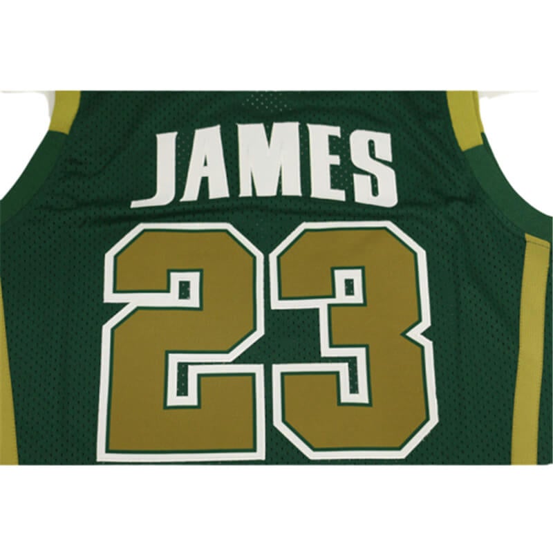 lebron james high school jersey green