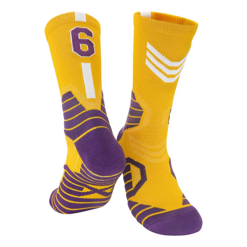 No.6 LA Compression Basketball Socks freeshipping - Jersey One