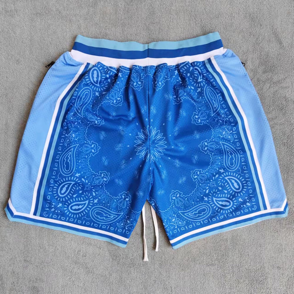 los angeles lakers shorts blue with pockets