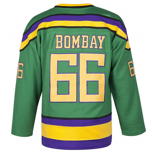Gordon Bombay #66 Mighty Ducks Movie Jersey