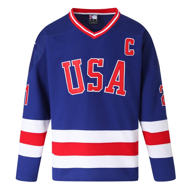 USA Hockey Jersey #21 Mike Eruzione 1980 Miracle On Ice Hockey Jersey White  Blue - AliExpress