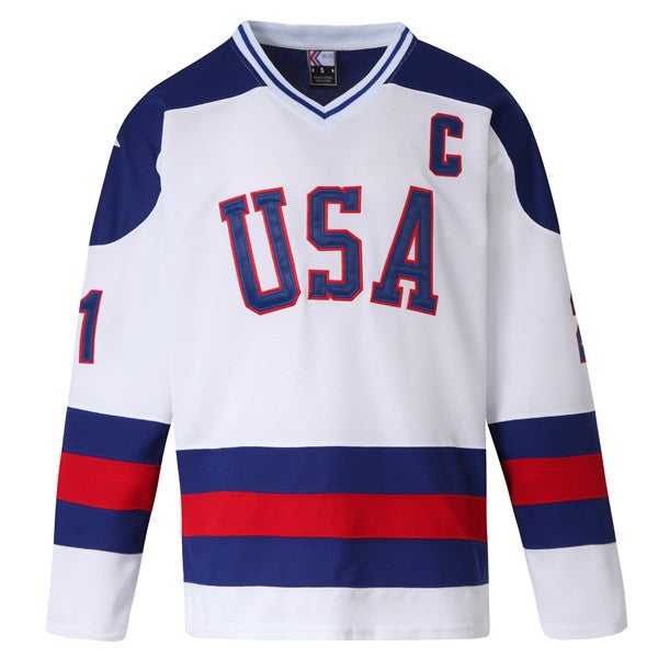 Mike Eruzione Signed K1 1980 Team Usa Jersey Gold Miracle Olympics