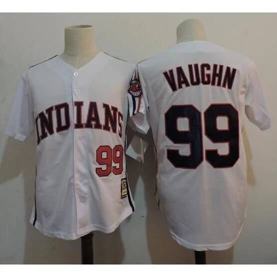 New Cleveland Baseball Major League Rick Vaughn Jersey Gray Multiple Sizes