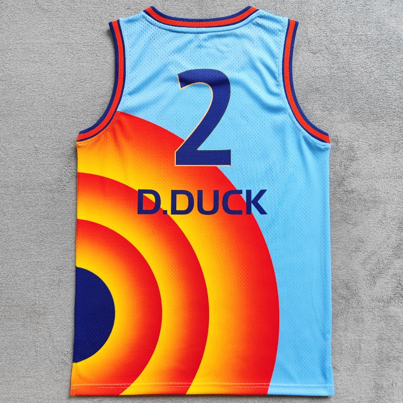 Daffy Duck 2 Space Jam 2 Tune Squad Jersey freeshipping - Jersey One